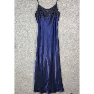 Vintage Y2K Jessica Mcclintock Gunne Sax USA MADE Purple Maxi Dress lace‎ M